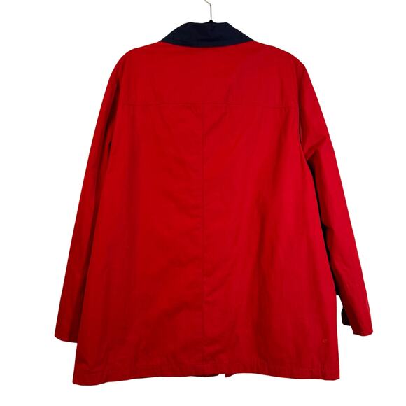 ALFRED DUNNER Coat Jacket 14 Nautical Barn Gingham Lining Toggle & Zip Closure - Picture 3 of 16